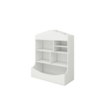 Multi-Functional 7 Shelf Bookcase, Storage Display, Rack, Organizer, White,14.37" D x 31.50" W W282104552