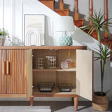 Accent Storage Cabinet, Modern Accent Buffet Cabinet Adjustable Shelves, Freestanding Sideboard W2729P246231