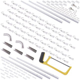 12-18 ft Set Room Divider Ceiling Curtain Set Curtain Rail System Room divider Ceiling 85382334