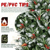 Artificial 4ft Green Christmas Tree with 747PE/PVC Mixed Branch Tips,Red fruit and Pine cone,Hinged 79950502