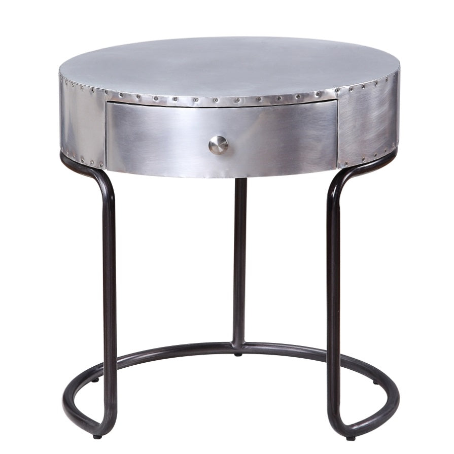 Collapse Metal Table Aluminum and Black Storage End Table B062P189153 – ZNTS Wholesale ...