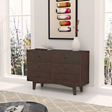 ZNTS Solid Wood spray-painted drawer dresser bar,buffetware cabinet lockers buffet server console 79888022