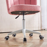 ZNTS set of 1,Home Office Chair,Fluffy Fuzzy Comfortable Makeup Vanity Chair ,Swivel Desk Chair Height W234P153947