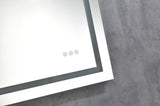 32*24 LED Lighted Bathroom Wall Mounted Mirror with High LumenAnti-Fog Separately ControlDimmer W1272120787