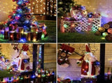8-piece set of white solar fairy light string, 330 LED outdoor solar Christmas lights, 8 modes of 38108908