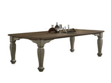 Breda Antique Gray and Dark Oak Finished Wood Dining Table T2574P165169
