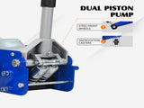 Hydraulic Jack, 5 TonLow Profile Floor Jack, Heavy-Duty Steel Racing Floor Jack with dual W1102P471072