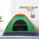 ZNTS 2-Person Waterproof Camping Dome Tent for Outdoor Hiking Survival Orange & Green 14786622