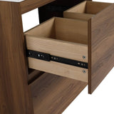30" Bathroom Vanities without Sink, Modern Undermount Bathroom Sink Cabinet with Double drawer, W1972P188248