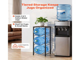 4-Tier Water Jug Rack, Organizer for 3 and 5 Gallon Bottles, Heavy-Duty Storage Shelf with 87163275