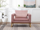 Lenola Contemporary Upholstered Accent Arm Chair, Pink T2574P164512