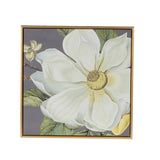 Set of 4 White and Gold Botanical Wall Art Prints, Home Decor for Living Room Dining Room Bedroom W2078127367