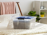 60 Qt. Plastic Storage Bins with Lids, Stackable Storage Containers, Totes, 4 Pack 88593159
