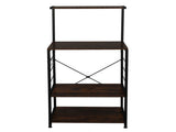 Wooden Kitchen Shelf, Baker's Rack 4 Tier Shelves, Vintage Color 34586625