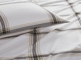 4-Piece King Sheet Set,Tan Plaid B035P408384