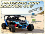 Blue 12V Kids Ride On UTV Truck Battery Powered Electric Vehicle with Rear Suspension & Remote 36157663