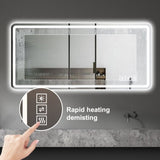 28*60inch LED Bathroom Vanity Mirror ,wall mirror,Anti-Fog, Dimmable,Shatter-Proof Tempered Glass, W2709P242514
