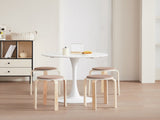 Set of 4 Stackable Stools, Round Backless Chairs for Dining Room, Kitchen, Classroom 69149946