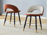 360 &deg rotatable bar.Modern Brown and Light Gray Spliced Color PU comfortable upholstered bar W1151P268923