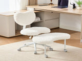 Artificial rabbit hair Meditation Chair Plus, Legged Chair with Wheels, ADHD Chair, Criss 05191660