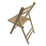 Furniture Slatted Wood Folding Special Event Chair - Wood, Set of 4, FOLDING CHAIR, FOLDABLE STYLE W49542179