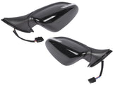 Left & Right Side Black Power Heated Mirror with Signal Light Fit for Kia Forte LX Sedan 4-Door 1.8L 84154169
