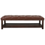 Bedroom End of Bed Bench Tufted Upholstered End of Bed Bench End of Bed Entrance Shoe Bench, 60" W68053159