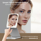 Travel Makeup Mirror with Lights, Portable 1X Vanity Mirror with 5X Lighted Magnification,72 LEDs 3 97128854