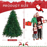 ZNTS Christmas Tree, 6FT Artificial Christmas Tree with 1471 PE&PVC Mixed Branch Tips, Holiday 57472542