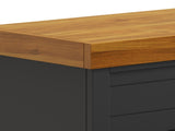 48 inch Fireplace with Mantel, Black and Whiskey Finish B108131560