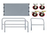 Steel Panel Truck, Heavy Duty Drywall Cart Lumber Cart Platform Truck Flat Cart, 2000lbs, 6" Swivel W1422P208629
