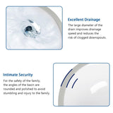 19"x16" Oval Shape Undermount Bathroom Sink Modern Pure White Porcelain Ceramic Lavatory Vanity Sink W122552091