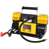 12V Dual Cylinder Heavy Duty Air Compressor,Tire with Pressure Gauge, Max 150 PSI,Tire W465P272037