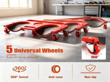 Red Rolling Knee Creeper with EVA Foam Cushioned Pads, 300 LBS Capacity Garage Knee Dolly with 39008708