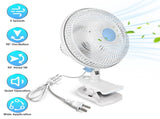 Portable Clip Fan with 2 Speeds, 90&deg Oscillating Quiet Cooling Fan, Desk Clip Hang 3 Ways for 29894603