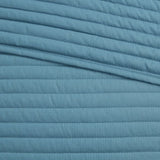 8 Piece Printed Seersucker Comforter and Quilt Set Collection Aqua Full/Queen B03597256