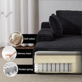 Oversized Chaise Lounge Chair Cozy Cloud Couch, Modern Plush Corduroy Upholstered Sleeper Sofa 82286262
