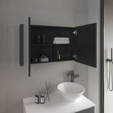 Bouti 19.7" H x 31.5" W Double Door Mirror Medicine Cabinet, Three interior Shelves for Bathroom, B070P242494