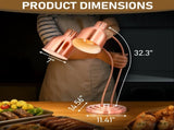 HT-221 US Standard 110V 500W Dual-Head Food Warmer Rose Gold Stainless Steel Standing Electric Food 26813818