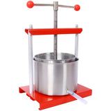 Wine Manual Press - 1.6 Gallon Stainless Steel Barrels Press Machine for Juice, Vegetable,Wine,Olive W465P197147