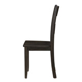 Distressed Walnut Ladder Back Side Chairs B062P182729