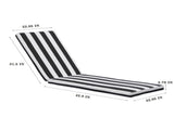 1PCSOutdoor Lounge Chair Cushion Replacement Patio Funiture Seat Cushion Chaise Lounge 75473399
