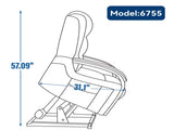 Lift Recliner Chair Dual Motor Infinite Position Up to 350 LBS with Solid Wood Armrests, Heat 60819799