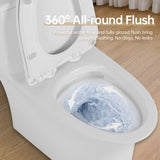 1.1/1.6 GPF Elongated Comfort Height Floor Mounted One-Piece Toilet, CUPC Certified, WaterSense B2724P246933