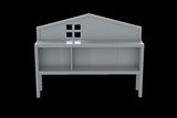 Headboard Storage Cabinet for Full-size Montessori Floor Bed , Grey,Freely collocation W1716P181578