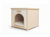 Modern Indoor Wooden Dog House with Removable Cushion Solid Cedar Pet House for Small Dogs & Cats, W3799P382209