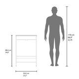 Bathroom Vanity, 2 Doors, 2 Shelves, Black Wengue B097P350322