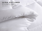 Four-pack of 100% polyester brushed single quilted comforters with microfiber filling, a down 74873046