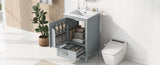 20" Bathroom Vanity with Sink, Bathroom Cabinet with Soft Closing Door, Storage Rack and A Drawer, N725P185452E