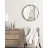 Beaded Round Wall Mirror 27"D B03599368